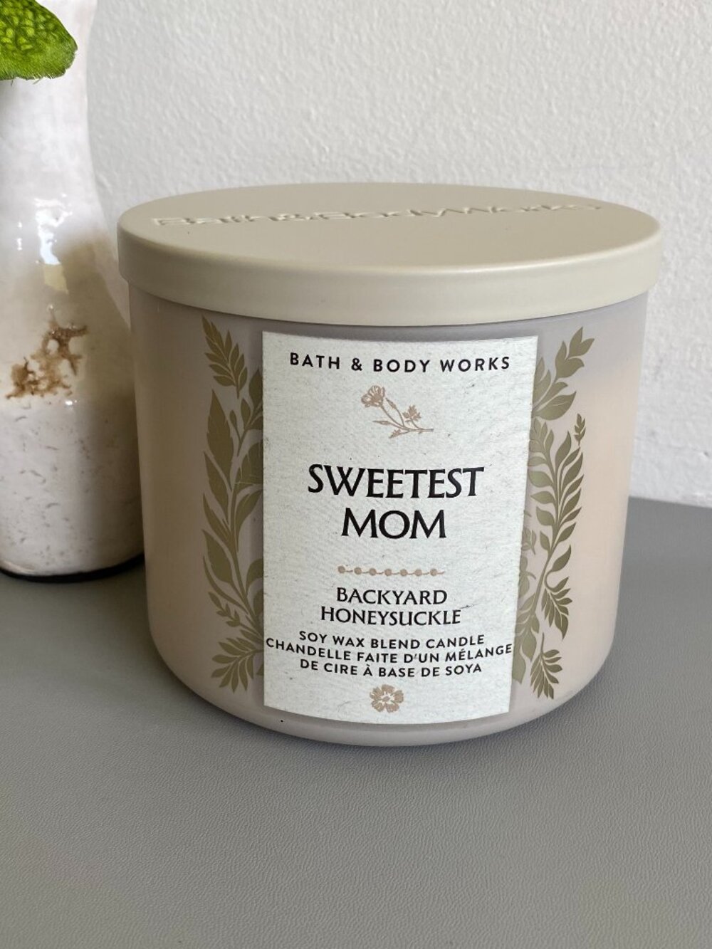 Bath & Body Works Backyard Honeysuckle 3-Wick Candle - Sweetest Mom